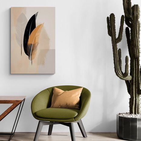 OBRAZ ABSTRAKTNÍ TVARY PEŘÍČKA - OBRAZY ABSTRAKTNÍ TVARY - OBRAZY