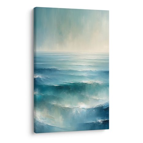 WANDBILD BLAUES MEER BEI SONNENAUFGANG - BILDER MEER UND STRAND - BILDER