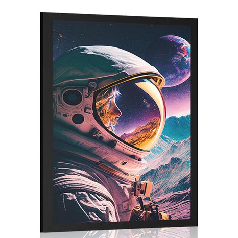 PLAKAT TAJEMNICZY PROFIL KOSMONAUTY - ASTRONAUCI - PLAKATY