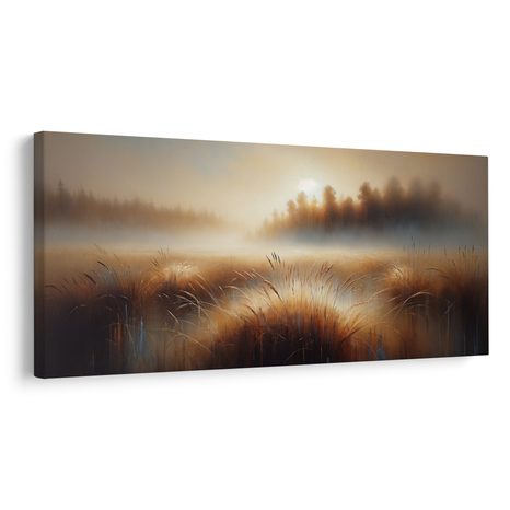 WANDBILD RUHIGES SCHILF - BILDER VON SONNENAUFGANG UND SONNENUNTERGANG - BILDER