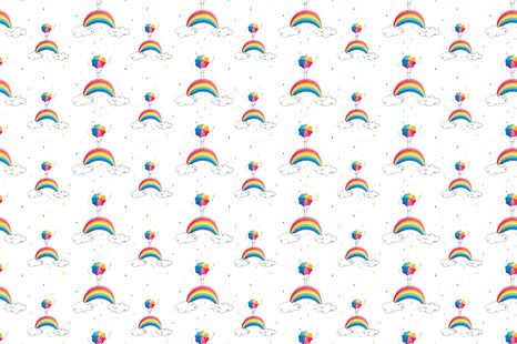 TAPETA DUHOVÉ DEŠTNÍKY - DĚTSKÉ TAPETY - TAPETY