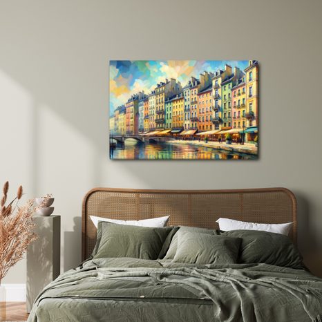 OBRAZ MĚSTSKÁ SCENÉRIE - OBRAZY MĚSTA - OBRAZY