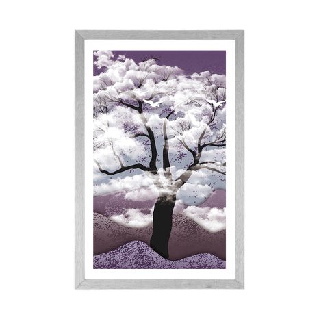 AFFICHE – ARBRE BAIGNÉ DE NUAGES - NATURE - AFFICHES