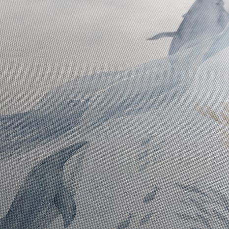 TABLEAU SUR TOILE – MONDE SOUS-MARIN AVEC DES BALEINES - TABLEAUX DE BALEINE - TABLEAUX