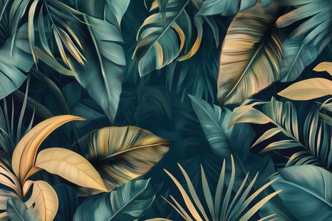 TAPETA PALMOVÉ A BANÁNOVÉ LISTY - TAPETY - TOTÁLNÍ VÝPRODEJ 🔥