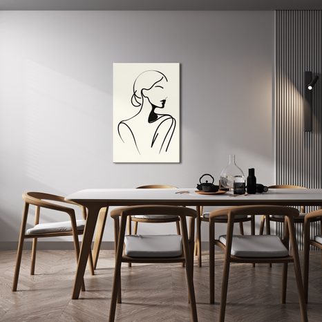 OBRAZ ŽENA V MINIMALISTICKÝCH LINIÍCH - OBRAZY ŽENY - OBRAZY