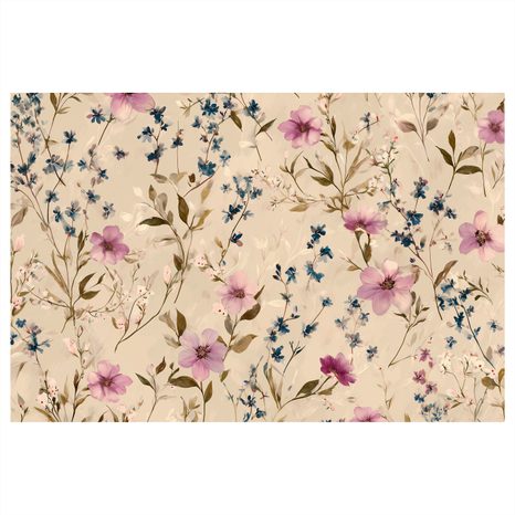 WANDBILD ZARTE BLUMEN-AQUARELLE - BILDER BLUMEN - BILDER