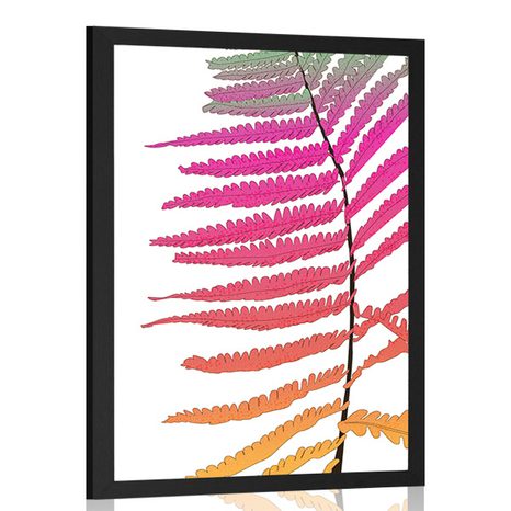 POSTER UNUSUAL PASTEL FERN - MOTIFS FROM OUR WORKSHOP - POSTERS