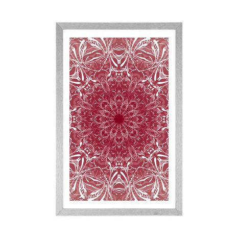 POSTER WITH MOUNT PINK ROSETTE - FENG SHUI - POSTERS