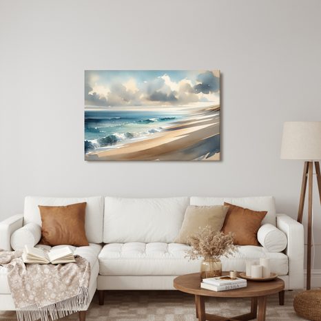 OBRAZ TAHY MOŘE NA PLÁTNĚ - OBRAZY MOŘE A PLÁŽ - OBRAZY