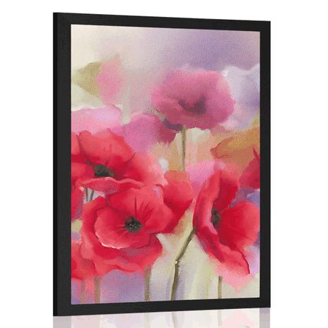 POSTER BEAUTIFUL SKETCHED TULIPS - FLOWERS - POSTERS