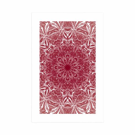 POSTER WITH MOUNT PINK ROSETTE - FENG SHUI - POSTERS