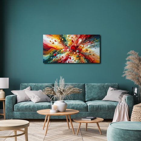 OBRAZ DYNAMICKÁ HARMONIE BAREV - OBRAZY ABSTRAKTNÍ TVARY - OBRAZY