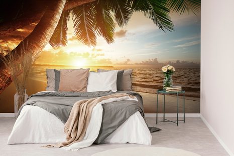 CARTA DA PARATI – ALBA SU SPIAGGIA CARAIBICA - CARTA DA PARATI NATURA - CARTA DA PARATI