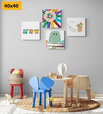 SET OBRAZŮ V HRAVÉM PROVEDENÍ - SESTAVY OBRAZŮ - OBRAZY