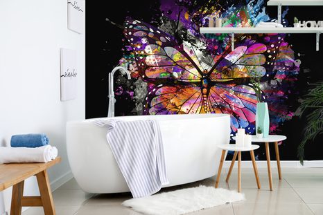 CARTA DA PARATI – FARFALLA STRAORDINARIA - CARTA DA PARATI ANIMALI - CARTA DA PARATI