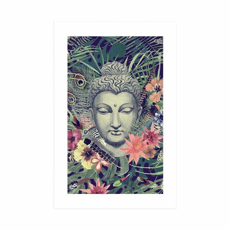 POSTER – BUDDHA SU SFONDO ESOTICO - FENG SHUI - POSTER