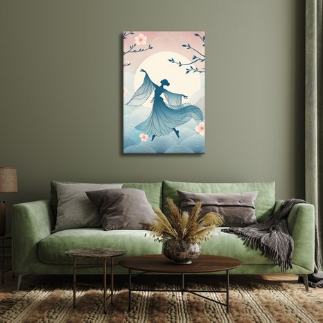 OBRAZ ELEGANTNÍ TANEC V KVĚTINOVÉM RÁNU - OBRAZY ŽENY - OBRAZY