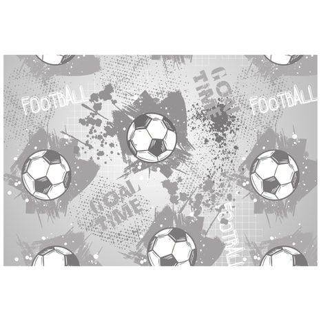 CARTA DA PARATI AUTOADESIVA – PALLA DA CALCIO IN GRIGIO - CARTA DA PARATI AUTOADESIVE - CARTA DA PARATI