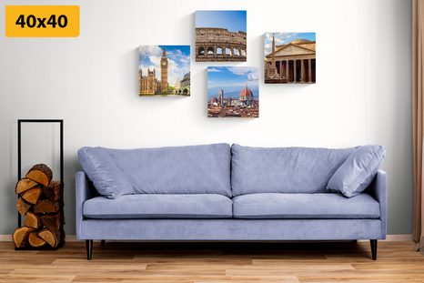 SET OBRAZŮ OSLNIVÁ MĚSTA - SESTAVY OBRAZŮ - OBRAZY