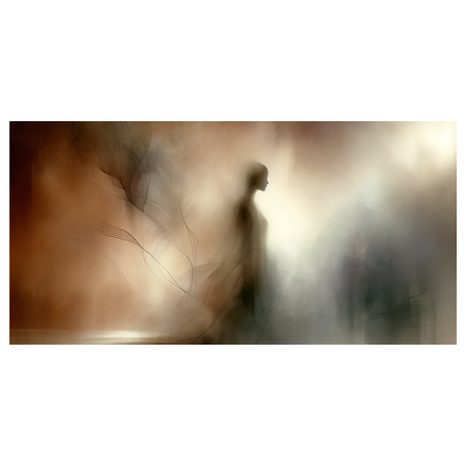 OBRAZ SNOVÁ ŽENA V HNĚDÉM - OBRAZY - TOTÁLNÍ VÝPRODEJ 🔥