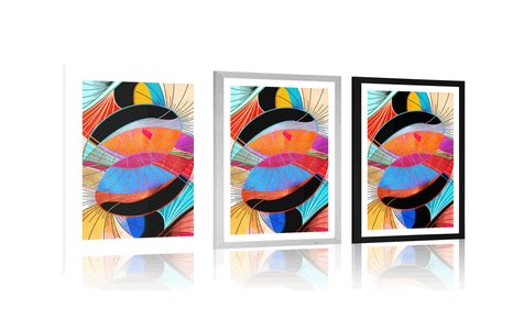 POSZTER PASZPORTUVAL SZÍNES ABSZTRAKCIÓ - ABSZTRAKT POSZTEREK - POSZTEREK