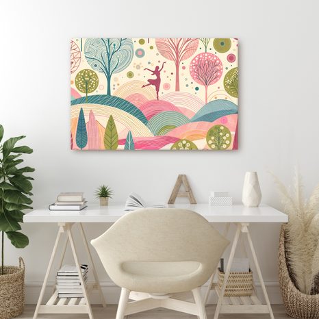 OBRAZ BALETKA V PŘÍRODĚ - OBRAZY ŽENY - OBRAZY