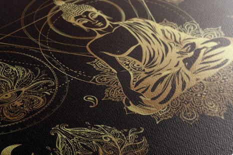 OBRAZ ZLATÝ BUDHA - OBRAZY FENG SHUI - OBRAZY