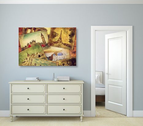 KÉP VILÁGVÁROSOK KÉPESLAPOKON - VÁROST ÁBRÁZOLÓ KÉPEK - KÉPEK