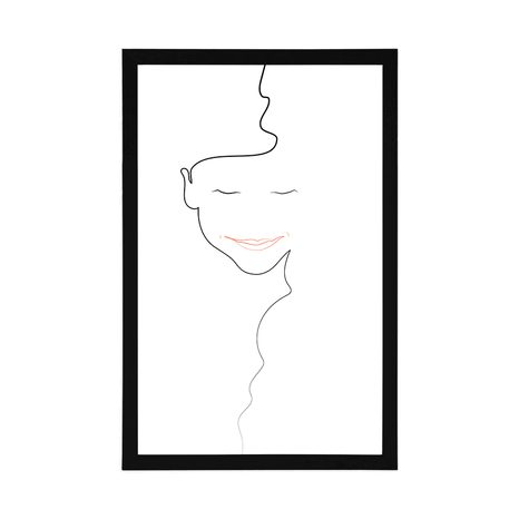 PLAKÁT MINIMALISTICKÁ TVÁŘ ŽENY - MOTIVY Z NAŠÍ DÍLNY - PLAKÁTY