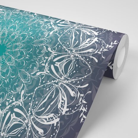 CARTA DA PARATI AUTOADESIVA – ROSONE VERDE E BIANCO - CARTA DA PARATI AUTOADESIVE - CARTA DA PARATI