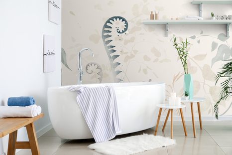 SAMOLEPÍCÍ TAPETA ABSTRAKTNÍ ROSTLINNÉ ZÁTIŠÍ - SAMOLEPÍCÍ TAPETY - TAPETY