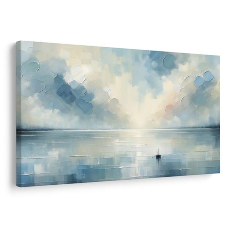OBRAZ TICHO MODRÉ HLADINY - OBRAZY MOŘE A PLÁŽ - OBRAZY