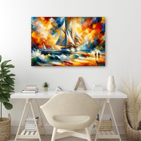 OBRAZ PLACHETNICE V ZÁŘI SLUNCE - OBRAZY MOŘE A PLÁŽ - OBRAZY