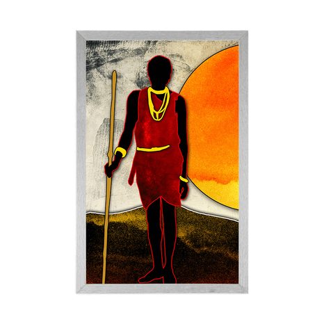 PLAKÁT AFRICKÝ LOVEC - ABSTRAKTNÍ A VZOROVANÉ - PLAKÁTY