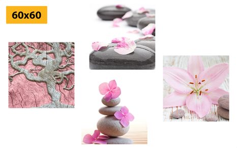 SET DI QUADRI – FENG SHUI IN STILE DELICATO - COLLEZIONI DI QUADRI - STAMPE E QUADRI