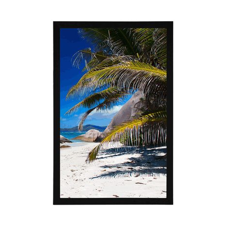 POSTER – BELLEZZE DELLA SPIAGGIA DI ANSE SOURCE - NATURA - POSTER