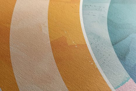 OBRAZ DUHA PEACH FUZZ - OBRAZY ABSTRAKTNÍ TVARY - OBRAZY