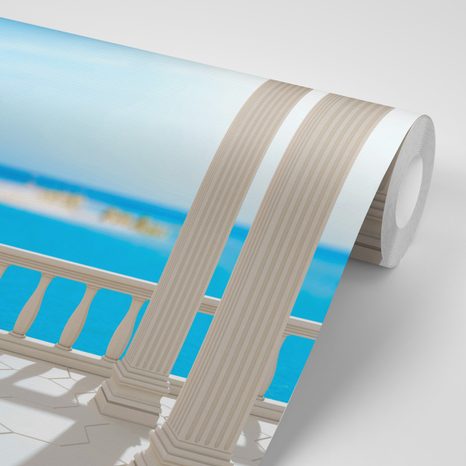SELBSTKLEBENDE TAPETEN MEER HINTER DEN SÄULEN - SELBSTKLEBENDE TAPETEN - TAPETEN