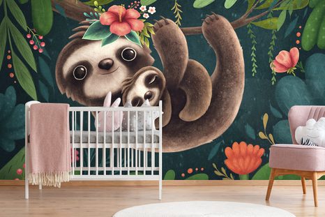 SAMOLEPÍCÍ TAPETA ROZTOMILÉ LENOCHODY - SAMOLEPÍCÍ TAPETY - TAPETY