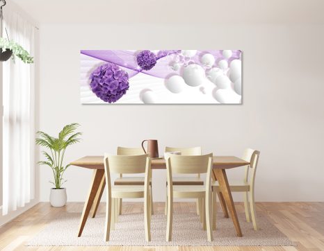 CANVAS PRINT FLOWERS WITH AN ABSTRACT BACKGROUND - ABSTRACT PICTURES - PICTURES