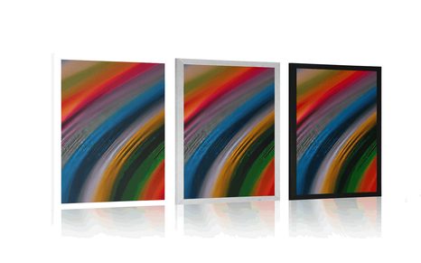 PLAKÁT DETAIL BAREVNÉHO MATERIÁLU - ABSTRAKTNÍ A VZOROVANÉ - PLAKÁTY