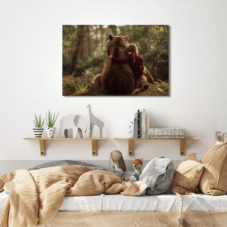 OBRAZ PŘÁTELSTVÍ V LESE - OBRAZY MEDVĚDI - OBRAZY