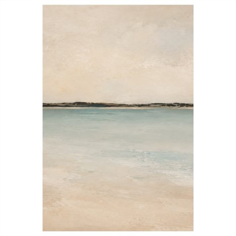 CANVASTAVLA MJUK KUST I PASTELLTONER - TAVLOR MED HAV OCH STRAND - TAVLOR