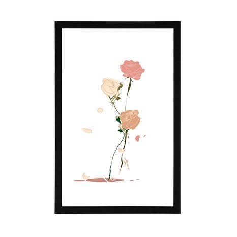 POSTER – BELLEZZA DEI FIORI CON PASSEPARTOUT - MOTIVI DALLA NOSTRA OFFICINA - POSTER