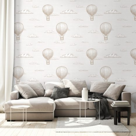 TAPETA HORKOVZDUŠNÉ BALÓNY V OBLACÍCH - VZOROVANÉ TAPETY - TAPETY