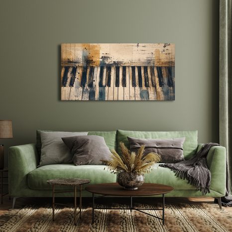 WANDBILD MUSIKALISCHE HARMONIE IN FARBEN - MUSIKBILDER - BILDER