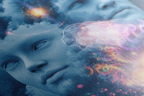 STAMPA SU TELA – MENTE VIRTUALE - QUADRI ASTRATTO - STAMPE E QUADRI