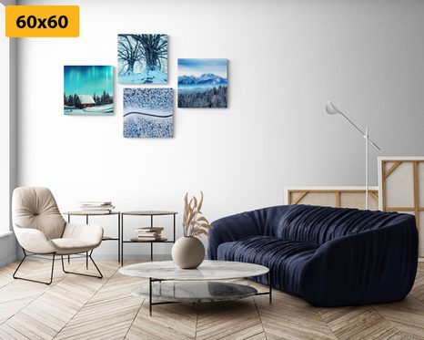 BILDER-SET SCHNEEBEDECKTE LANDSCHAFT - BILDERSETS - BILDER