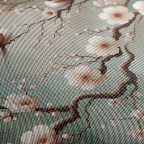 WANDBILD FRÜHLINGSZWEIG MIT VÖGELN - BILDER BLUMEN - BILDER